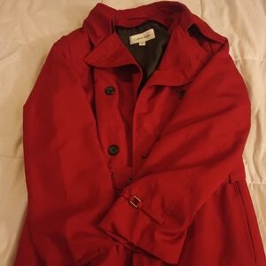 Calvin Klein Red Trench Coat